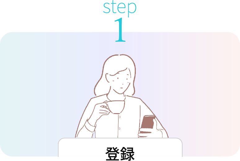 イメージ：STEP1 登録